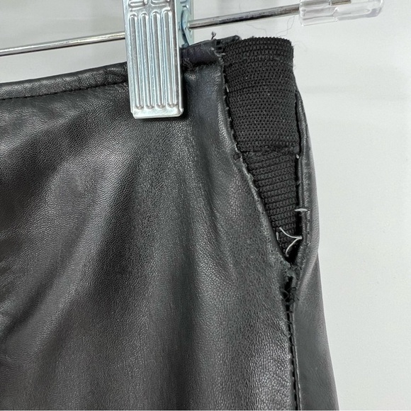 VTG Cache 100% Leather Black Pants *Altered* To Fit 0/2 - Picture 3 of 6